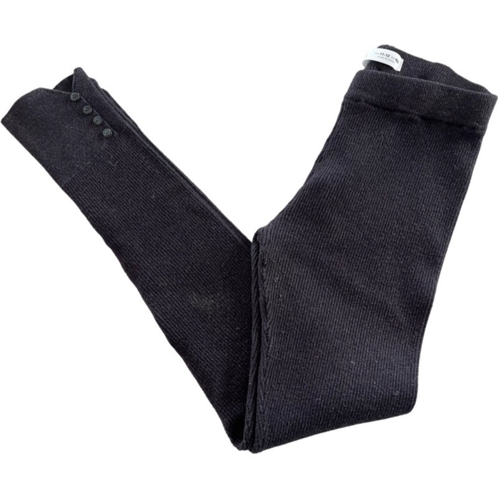 Zara girls ribbed leggings. Dark gray. 11-12